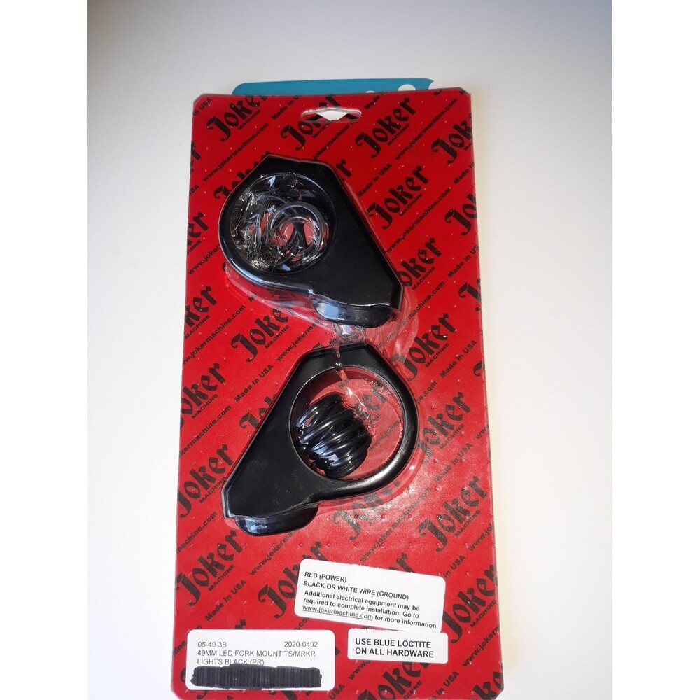 Led Joker Machine 49mm Fork  black turn signals harley